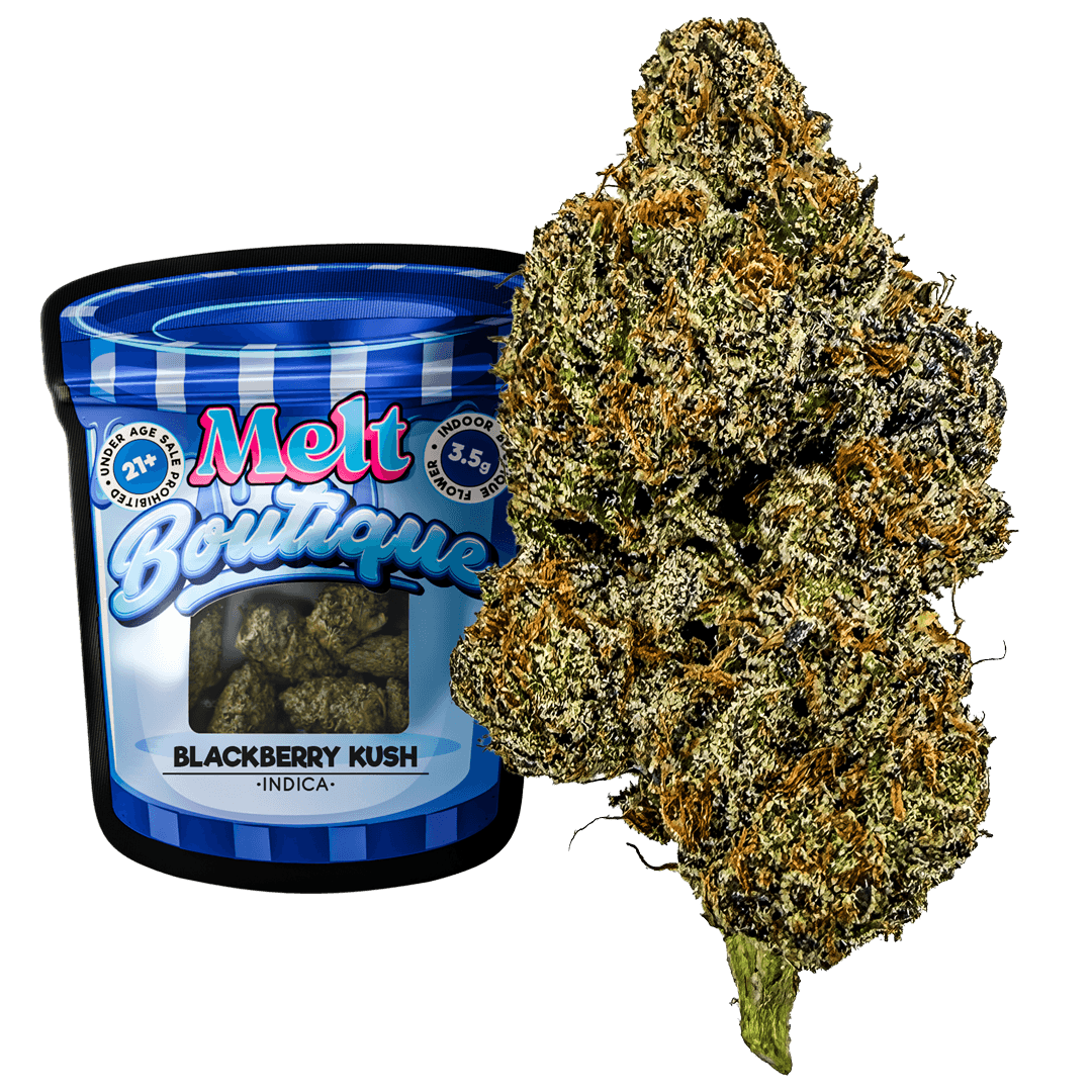 Blackberry Ku h THCA Flower – Indica Cannabi  | 3.5g Boutique Craft Flower by Melt - Melt