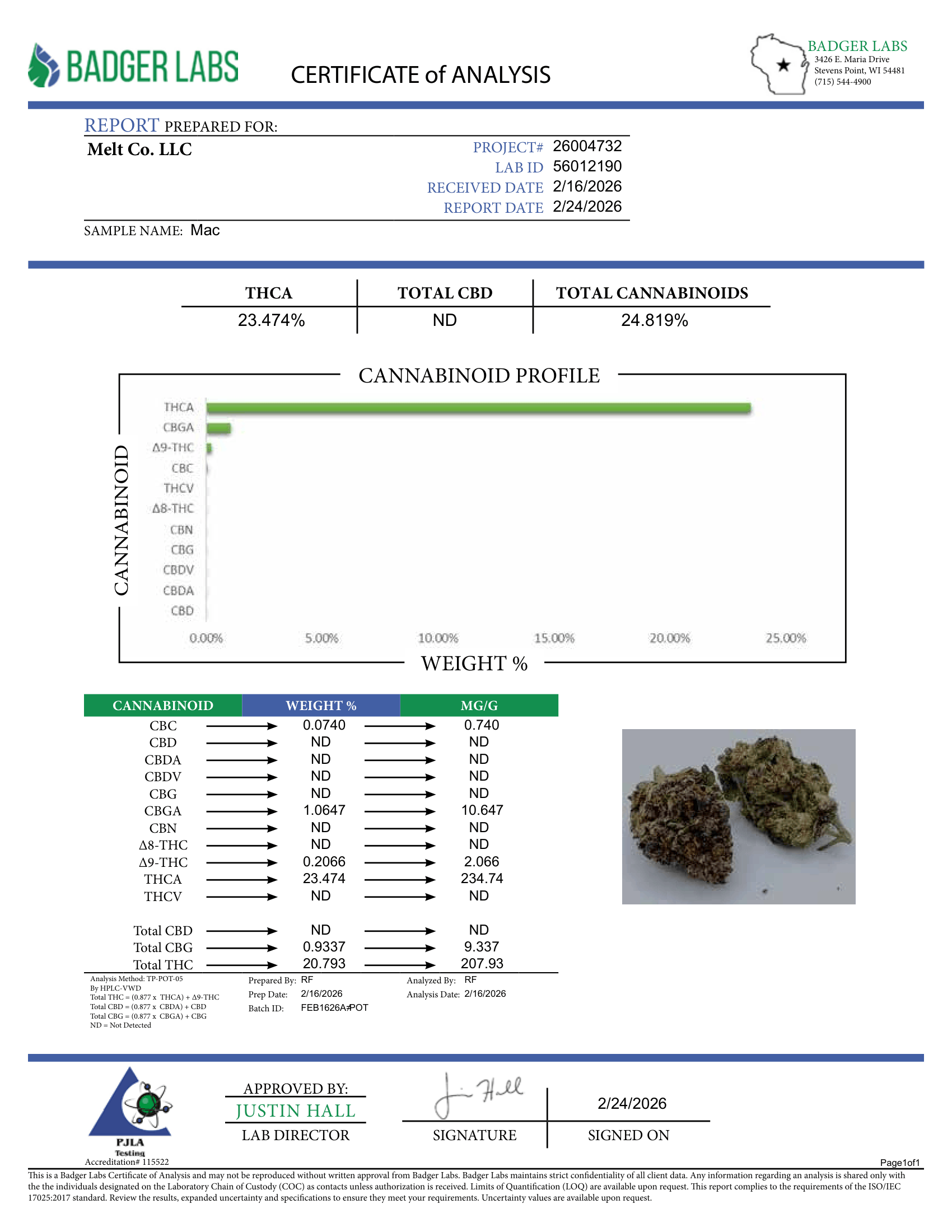 Mac THCA Flower – Hybrid Cannabi  | 3.5g Boutique Craft Flower by Melt - Melt