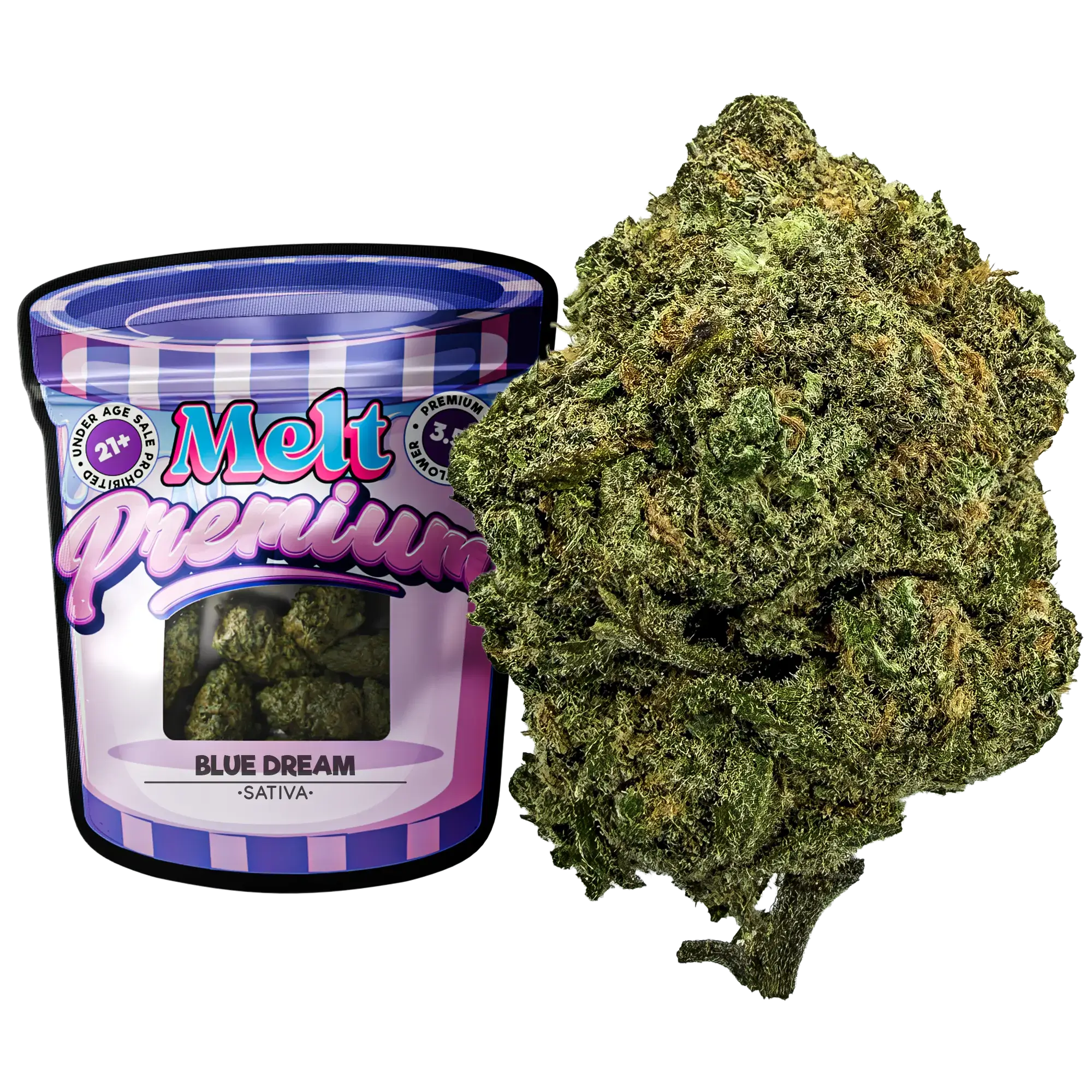 Blue Dream Hybrid THCA flower 3.5g by Melt