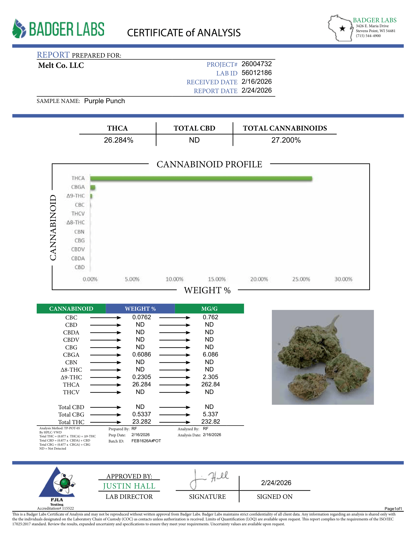 Purple Punch Indica THCA Flower – Premium Indoor Hybrid Cannabi  | 3.5g Exotic Sweet Grape Flavor - Melt