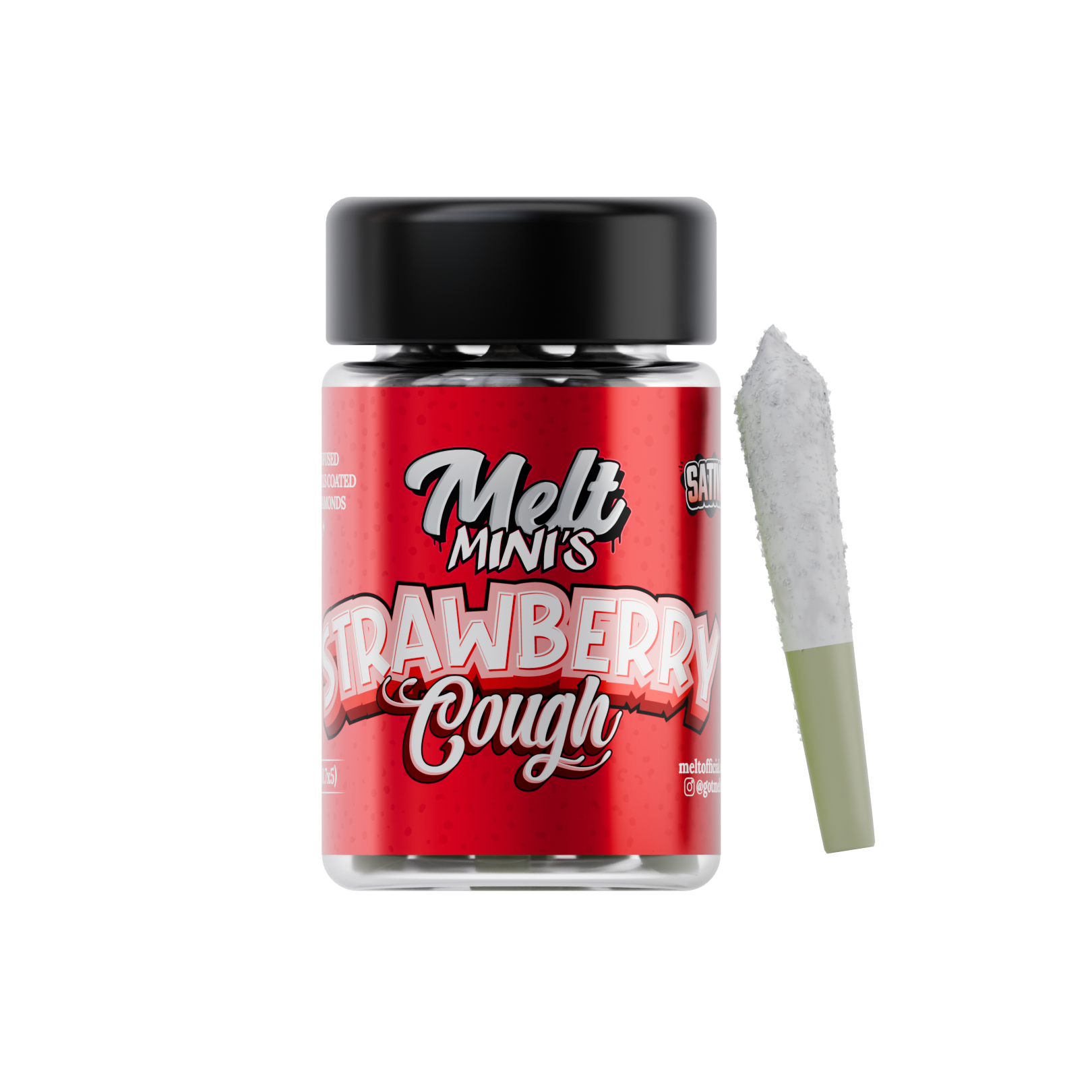 Melt Mini's - Premium THC-A Prerolls - Strawberry Cough | Meltofficial