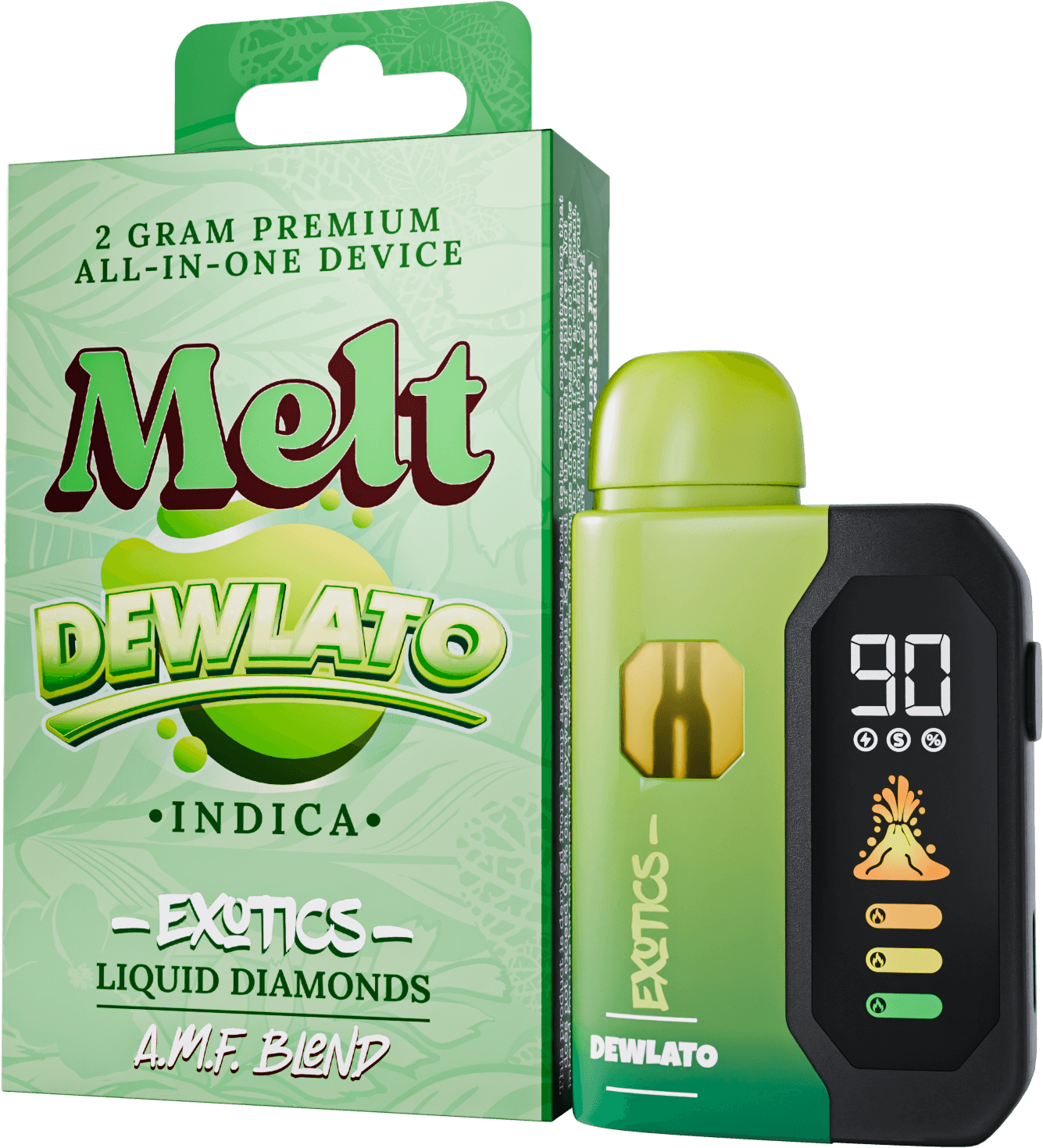 Lemon Blast AMF Blend All-In-One 2g vape device with bright lemon citrus flavor