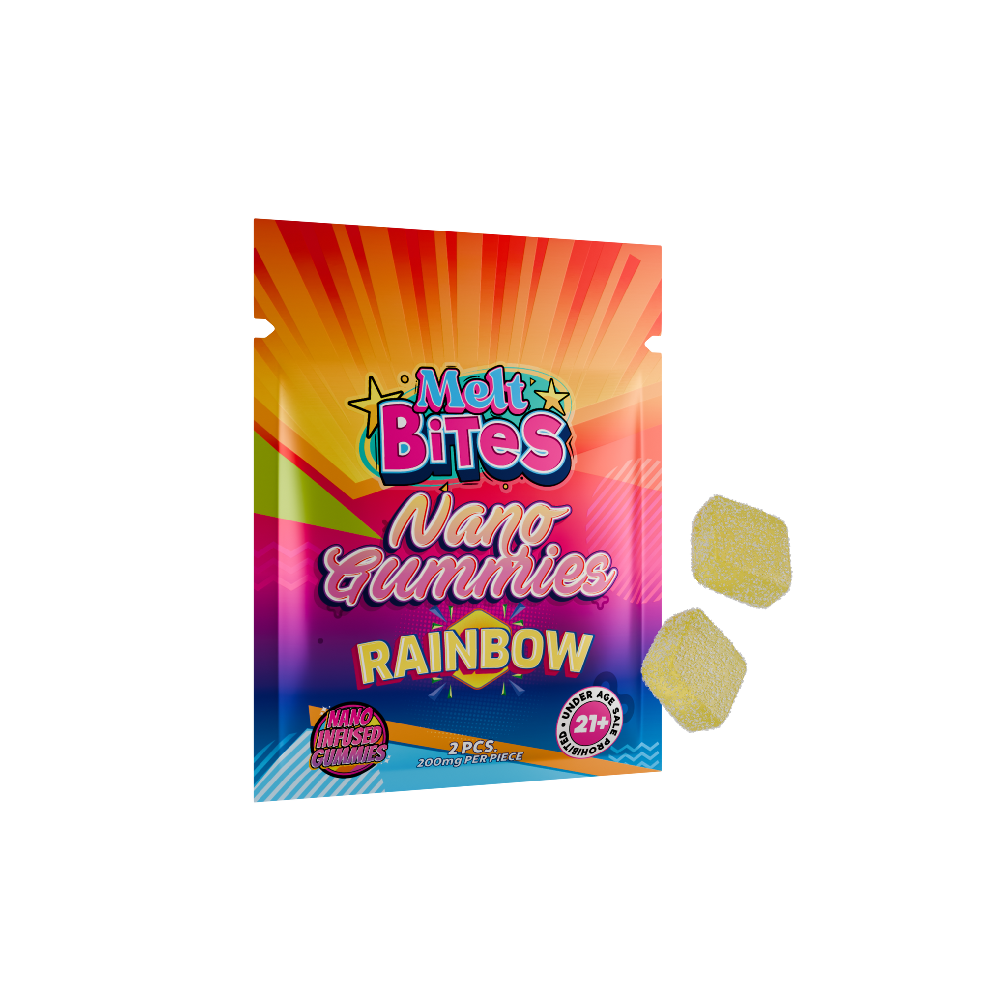 Fast acting THC gummies – Melt Bites Nano 400mg 2-pack edibles